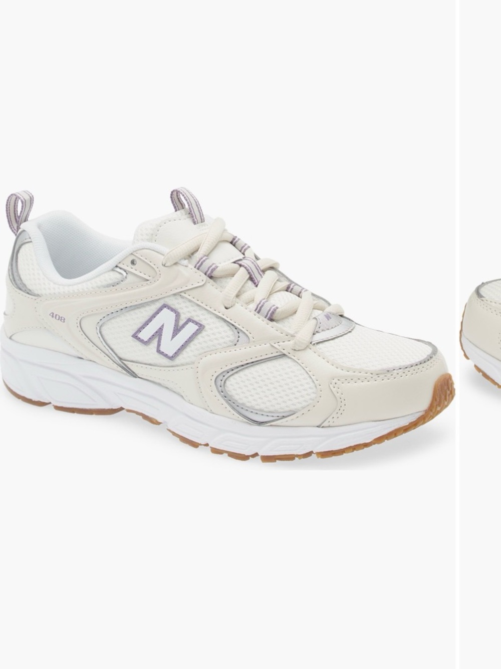 New Balance Cream & Lavender 408 Women's Sneakers